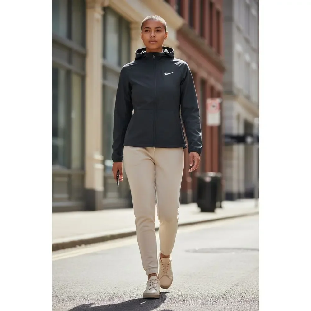 Nike Women's Dri-fit Full Zip Hoodie Lightweight Size Small Black